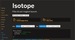 Desktop Screenshot of isotope.metafizzy.co