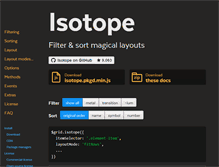 Tablet Screenshot of isotope.metafizzy.co